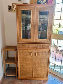Vetrina legno e bambù