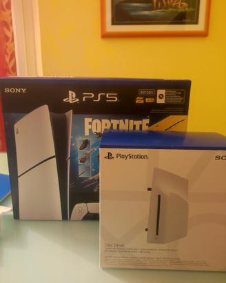 ps5 modello slim +lettore CD in garanzia 