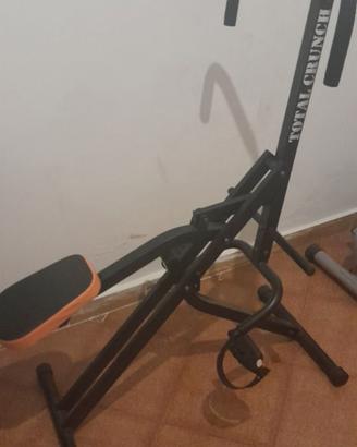 Total crunch attrezzo fitness panca multifunzione