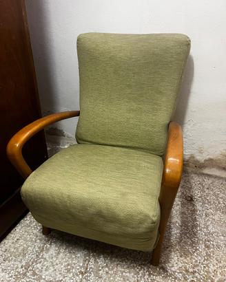 Poltrona Vintage Anni '50/'60 in Legno Curvato e T