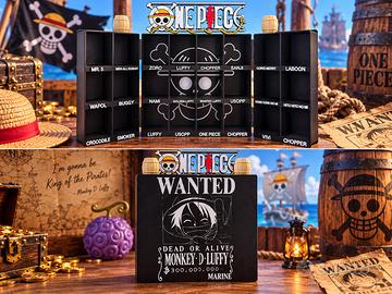 ESPOSITORE ONE PIECE WANTED LUFFY Kinder Joy