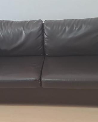 2 Divani letto in pelle neri
