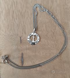 collana argento 925 stroili ancora bussola