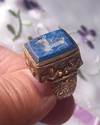 Vecchio anello sigillo afhgano mm 17,7