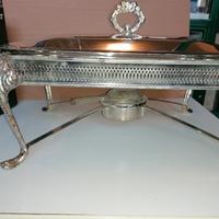 Porta,scalda Vivande e Pesciera inox e oro Freddi