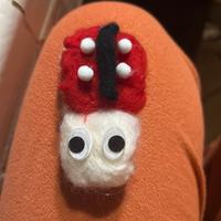 Portachiavi in lana da feltro