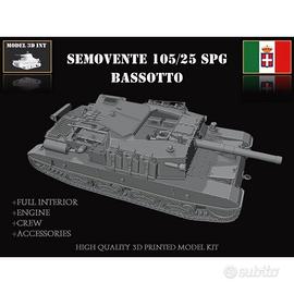 Semovente 105/25 SPG Bassotto, marca MODEL 3D INT