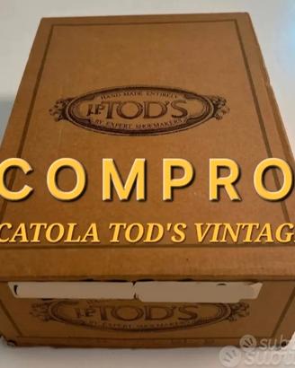 Scatola Tod's Vintage Anni '80 Primi '90 In Foto 