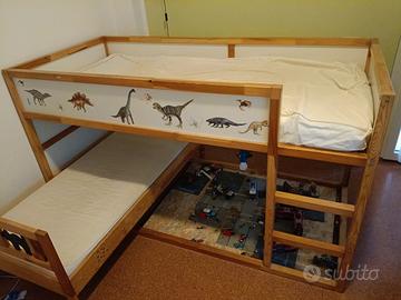 Letti Ikea Kura e Kritter con materassi