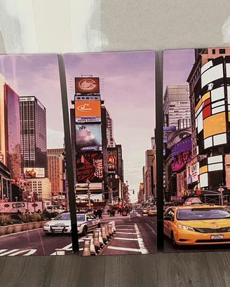 New York cinque tele quadro