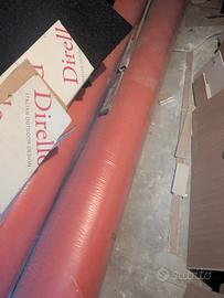 Moquette arancione per fiere/stand – 3 rotoli gran