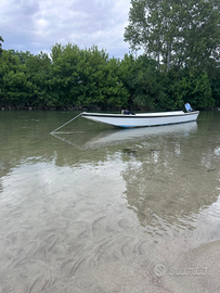 Barca a motore da fiume