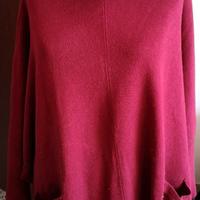Maglia lana rossa collo alto taglia 60