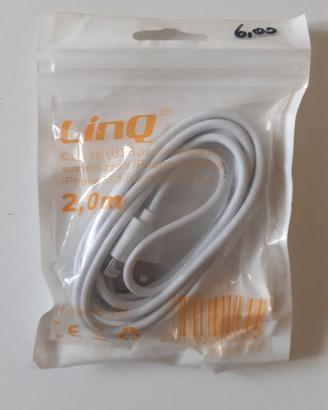 cavo usb ios di 2 mtr iPhone, iPad o iPod