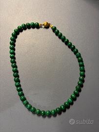 Collana in malachite