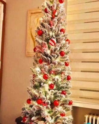 Albero di natale innevato slim
