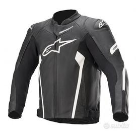GIACCA PELLE ALPINESTARS FASTER V2 Black/White