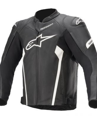 GIACCA PELLE ALPINESTARS FASTER V2 Black/White