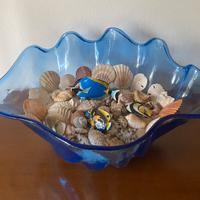 Conchiglia blu Decorazione mare, Vintage