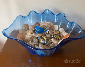 Conchiglia blu Decorazione mare, Vintage