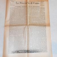 Giornale LA PROVINCIA DI COMO n.2734 del 5.11.1899