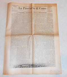 Giornale LA PROVINCIA DI COMO n.2734 del 5.11.1899