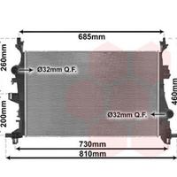 Radiatore raffreddato motore