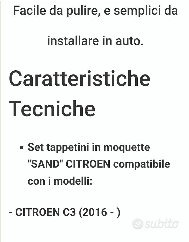 Tappetini originali “Citroen C3 You” - Accessori Auto In vendita a Napoli