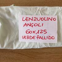 Lenzuola angoli lettino 60x125