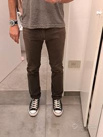 Pantaloni elasticizzati marrone scuro marca Gas ta