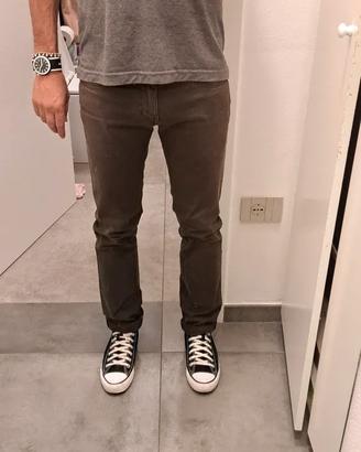 Pantaloni elasticizzati marrone scuro marca Gas ta