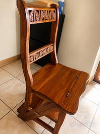 Sedia legno artigianale