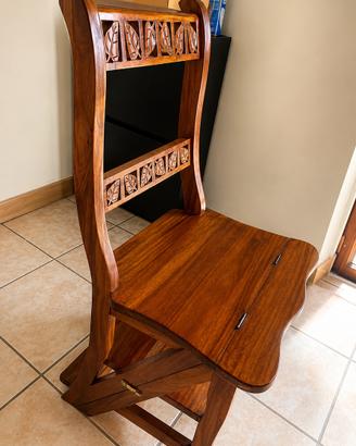 Sedia legno artigianale