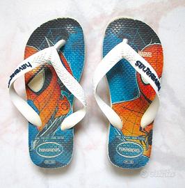 HAVAIANAS 31 32 uomo ragno spyderman bambino mare