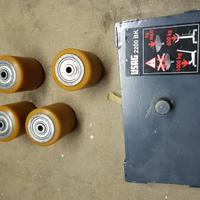 Ruote con piastra per crick sollevatore auto Usag