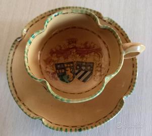 Tazzina e Piattino Ceramica Vintage Orvieto 