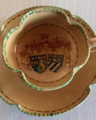 Tazzina e Piattino Ceramica Vintage Orvieto 