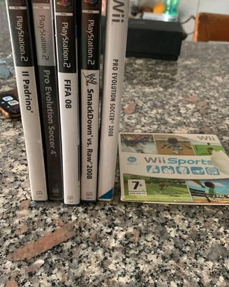 stock giochi play 2 + due giochi wii sports 