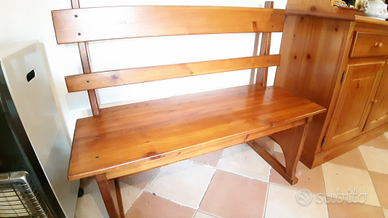 Panca rustica in legno