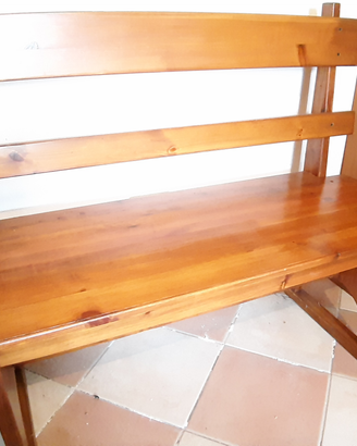 Panca rustica in legno