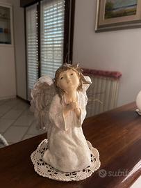 Statuetta angelo glitter