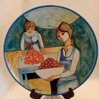 PIATTO IN CERAMICA DEL PITTORE LUCIO RANUCCI