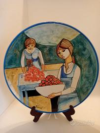 PIATTO IN CERAMICA DEL PITTORE LUCIO RANUCCI