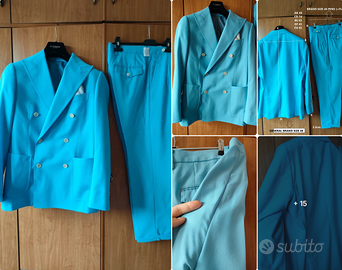 Abito Gutteridge doppio petto+pens azzurro