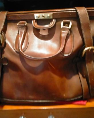 Borsa in pelle Gladstone (borsa da medico) vintage