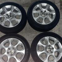 CERCHI IN LEGA 16 ALFA ROMEO GOMME 205/55/16 ESTIV