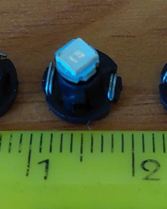 3 indicatori a LED T3 1SMD per cruscotto 12 Volt