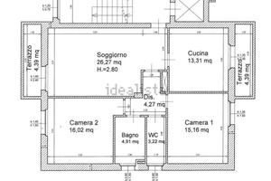 Appartamento NUOVA COSTRUZIONE 105mq 2camere2bagni