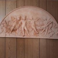 Quadro in bassorilievo in terracotta