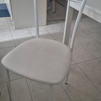 4 sedie merallo bianco
